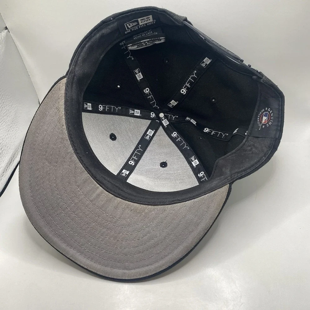 Los‎ Angeles Dodgers Hat Blackout New Era Black 9Fifty SnapBack Cleaned VGC - Picture 8 of 10